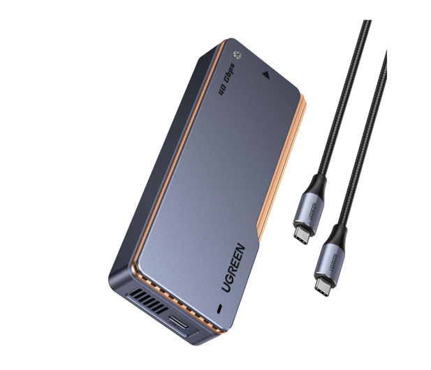 UGREEN Obudowa na dysk SSD M.2 NVMe D703 USB4 szara - 1501513 - zdjęcie